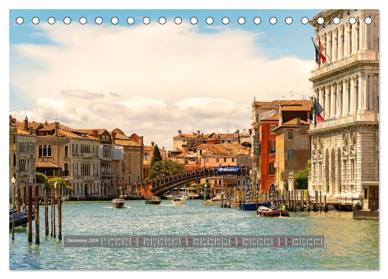 Bild: 9783457294376 | Sehnsuchtsort Venedig 2026 (Tischkalender 2026 DIN A5 quer),...