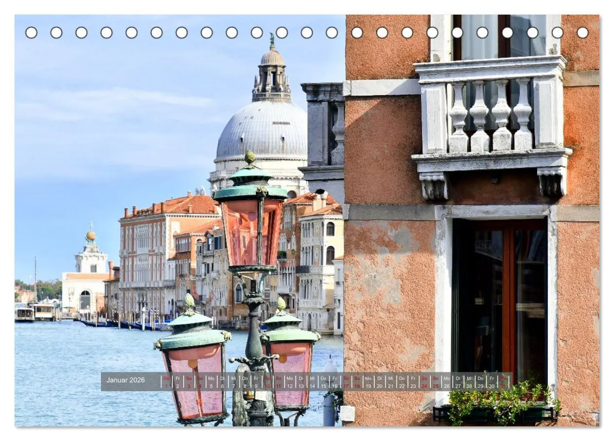 Bild: 9783457294376 | Sehnsuchtsort Venedig 2026 (Tischkalender 2026 DIN A5 quer),...