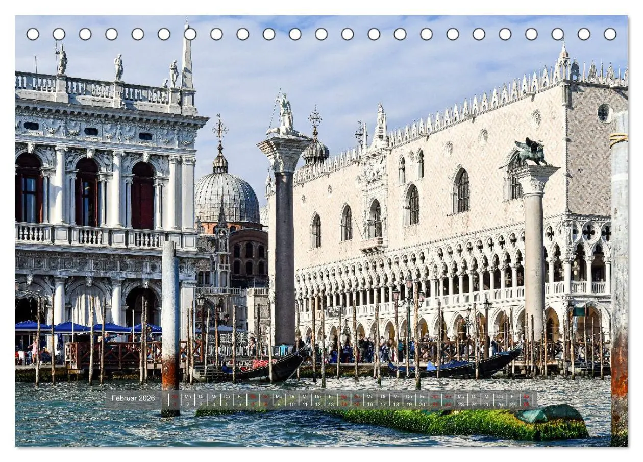 Bild: 9783457294376 | Sehnsuchtsort Venedig 2026 (Tischkalender 2026 DIN A5 quer),...