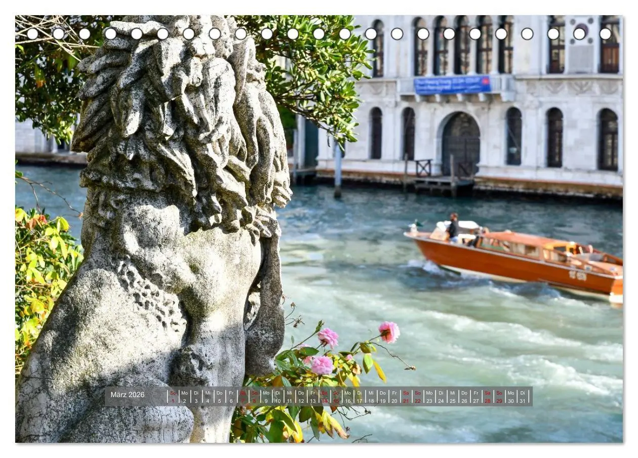 Bild: 9783457294376 | Sehnsuchtsort Venedig 2026 (Tischkalender 2026 DIN A5 quer),...