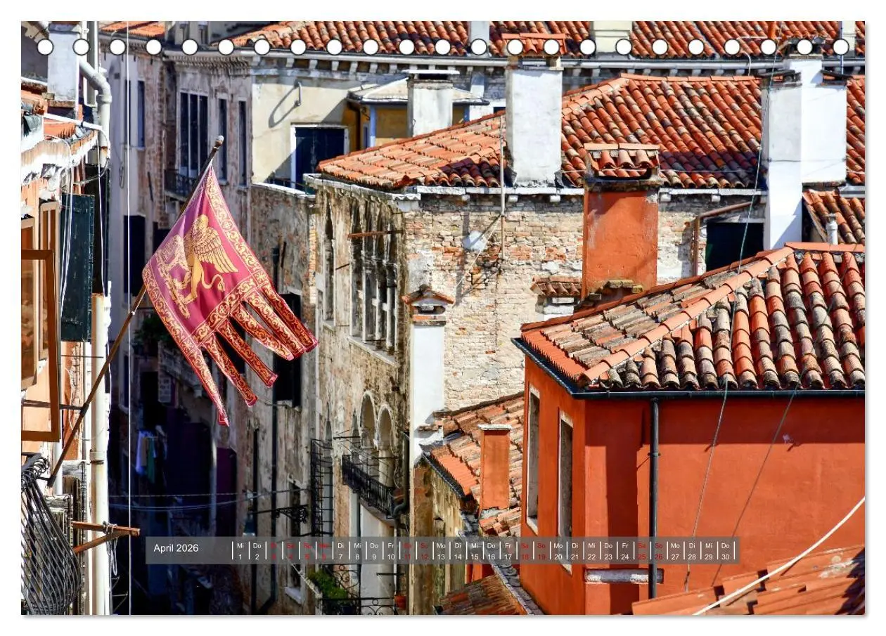 Bild: 9783457294376 | Sehnsuchtsort Venedig 2026 (Tischkalender 2026 DIN A5 quer),...