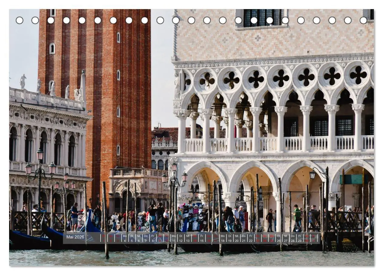 Bild: 9783457294376 | Sehnsuchtsort Venedig 2026 (Tischkalender 2026 DIN A5 quer),...