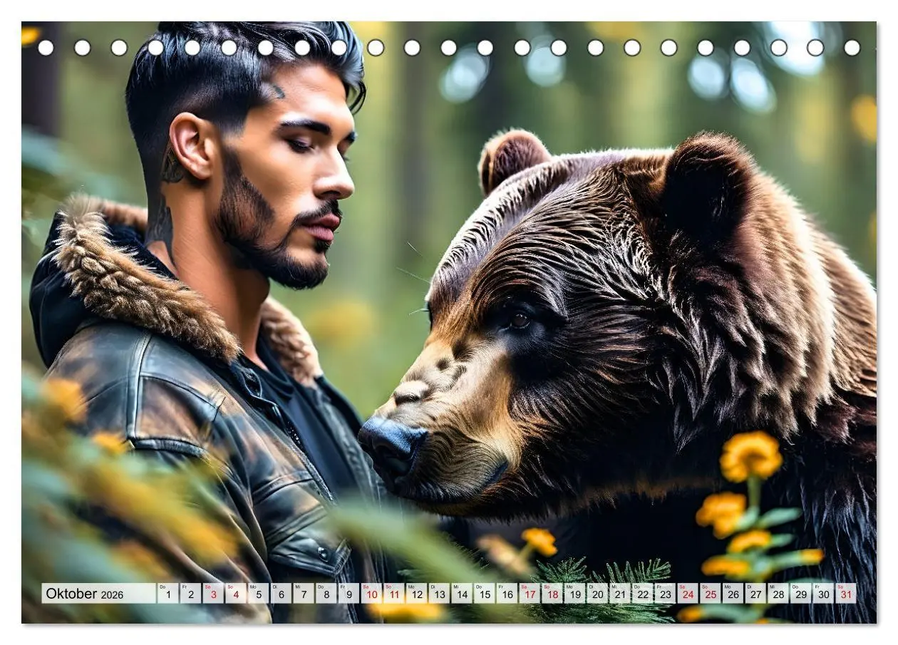 Bild: 9783457364376 | Naturburschen im Wald - Muskeln, Tattoos und Waldbewohner...