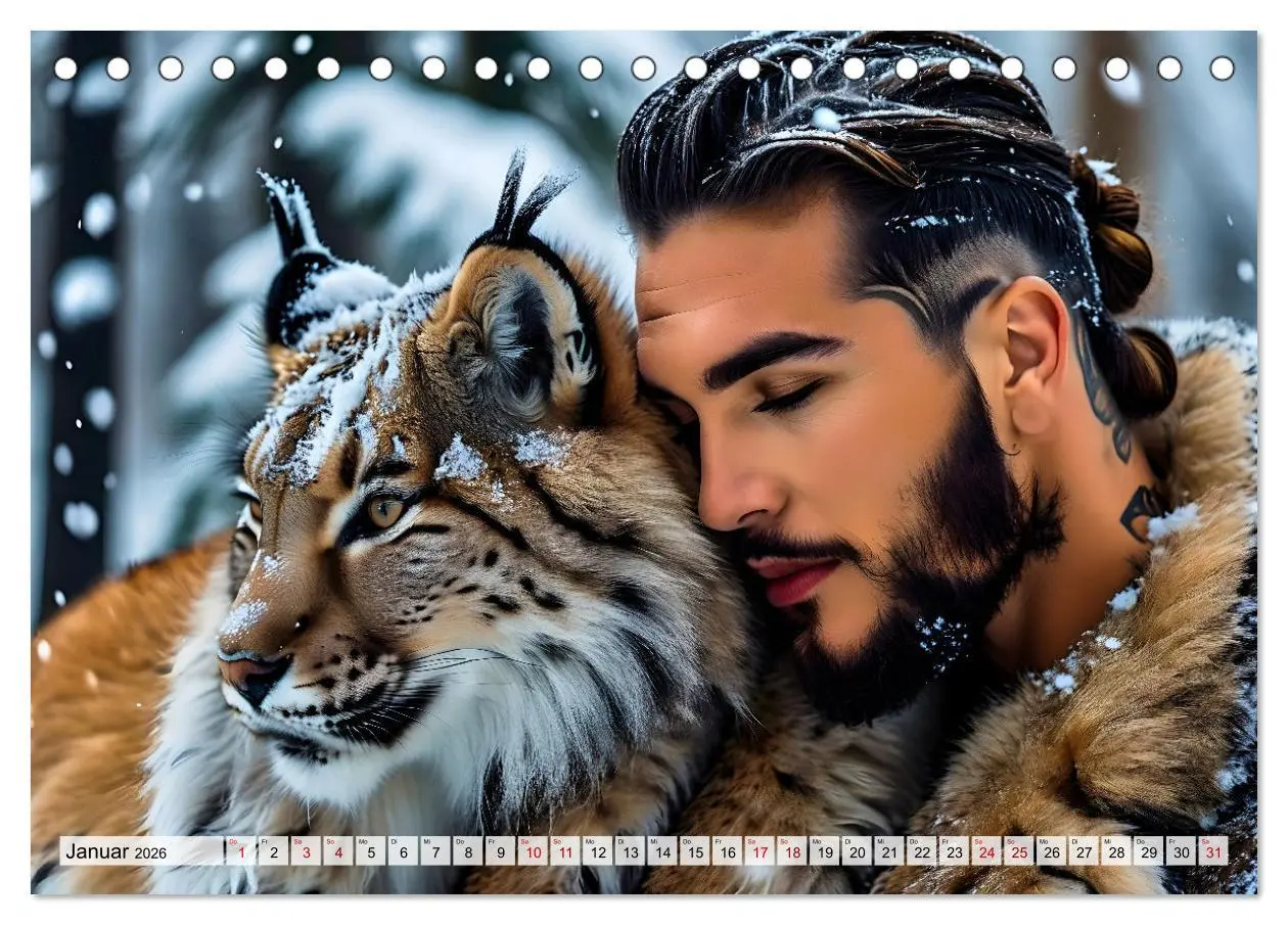 Bild: 9783457364376 | Naturburschen im Wald - Muskeln, Tattoos und Waldbewohner...