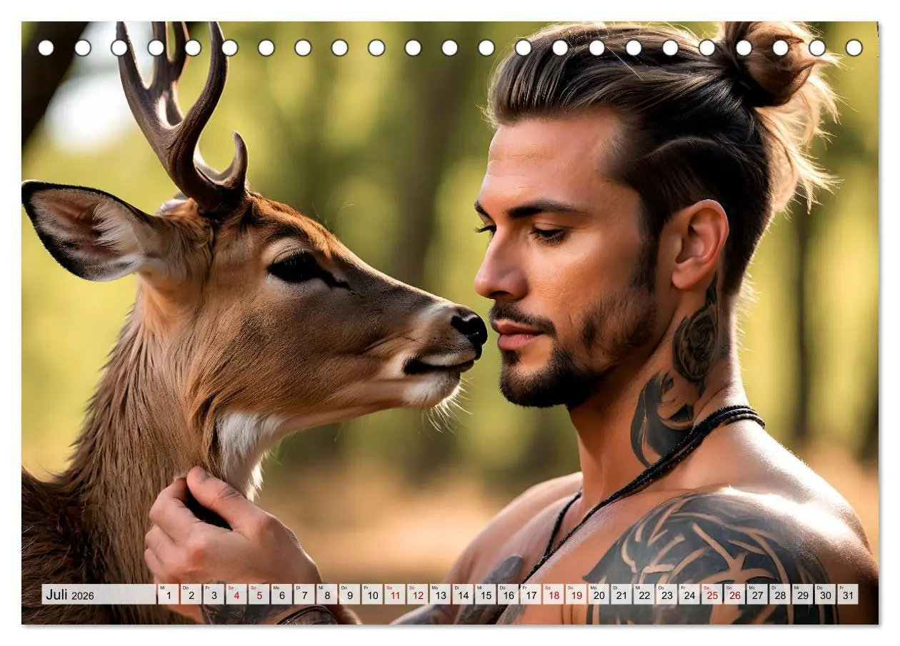Bild: 9783457364376 | Naturburschen im Wald - Muskeln, Tattoos und Waldbewohner...