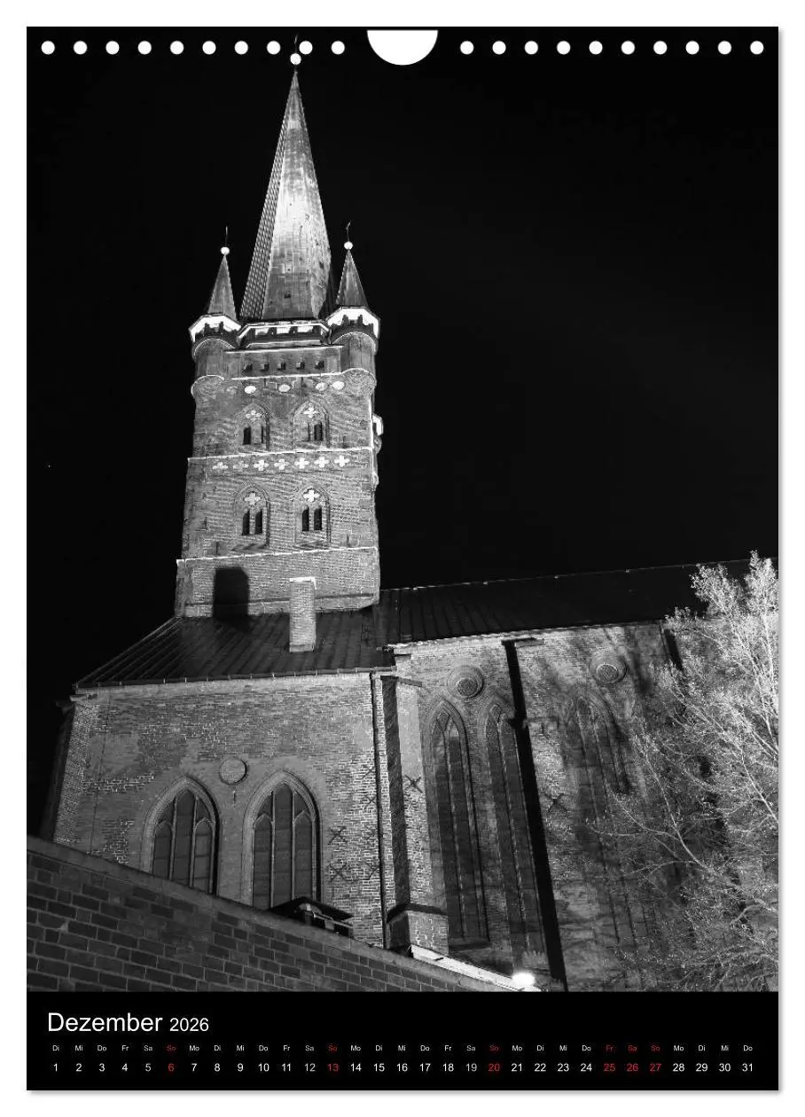 Bild: 9783516454376 | Lübeck schwarz-weiß (Wandkalender 2026 DIN A4 hoch), CALVENDO...