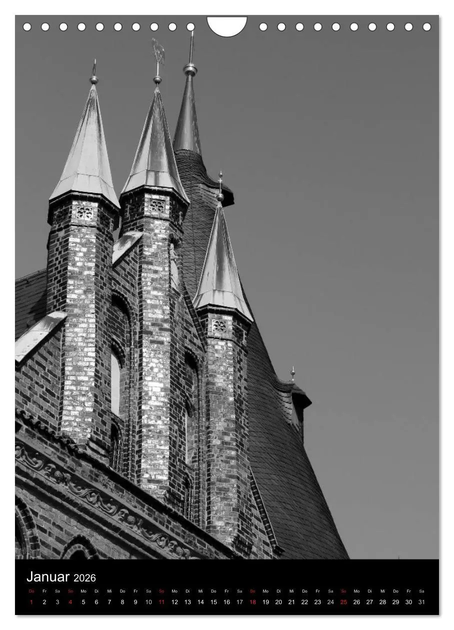 Bild: 9783516454376 | Lübeck schwarz-weiß (Wandkalender 2026 DIN A4 hoch), CALVENDO...