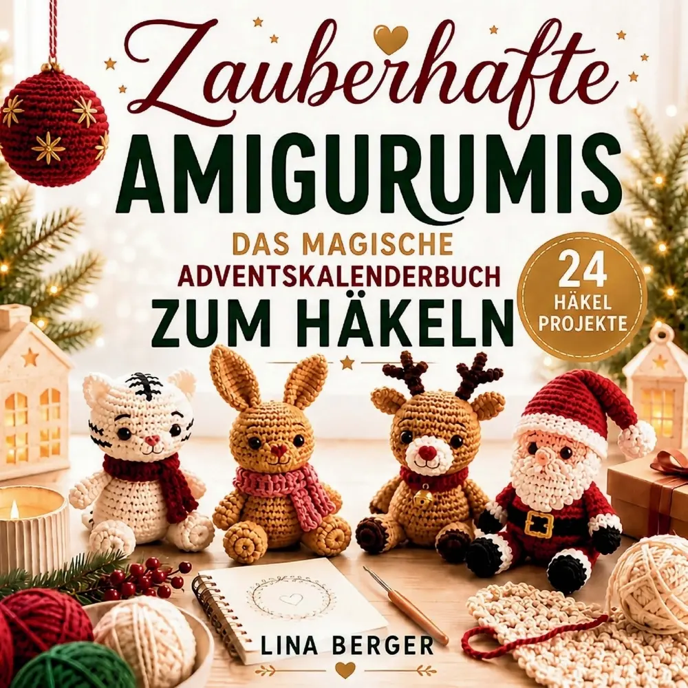 Cover: 9789998784376 | Zauberhafte Amigurumis - Das magische Adventskalender Buch zum Häkeln