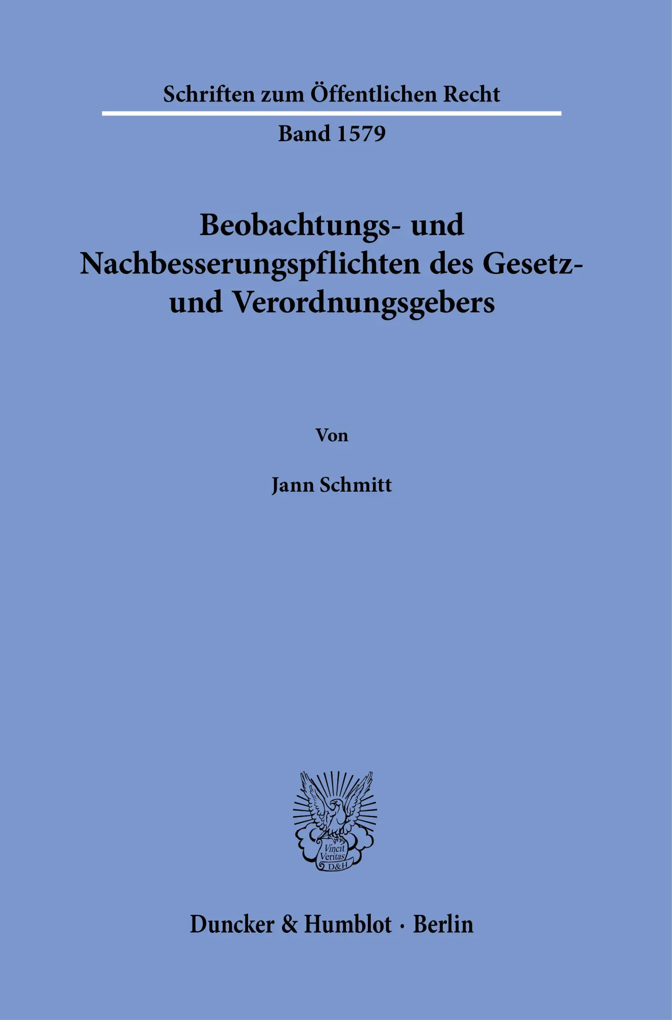 Cover: 9783428194476 | Beobachtungs- und Nachbesserungspflichten des Gesetz- und...
