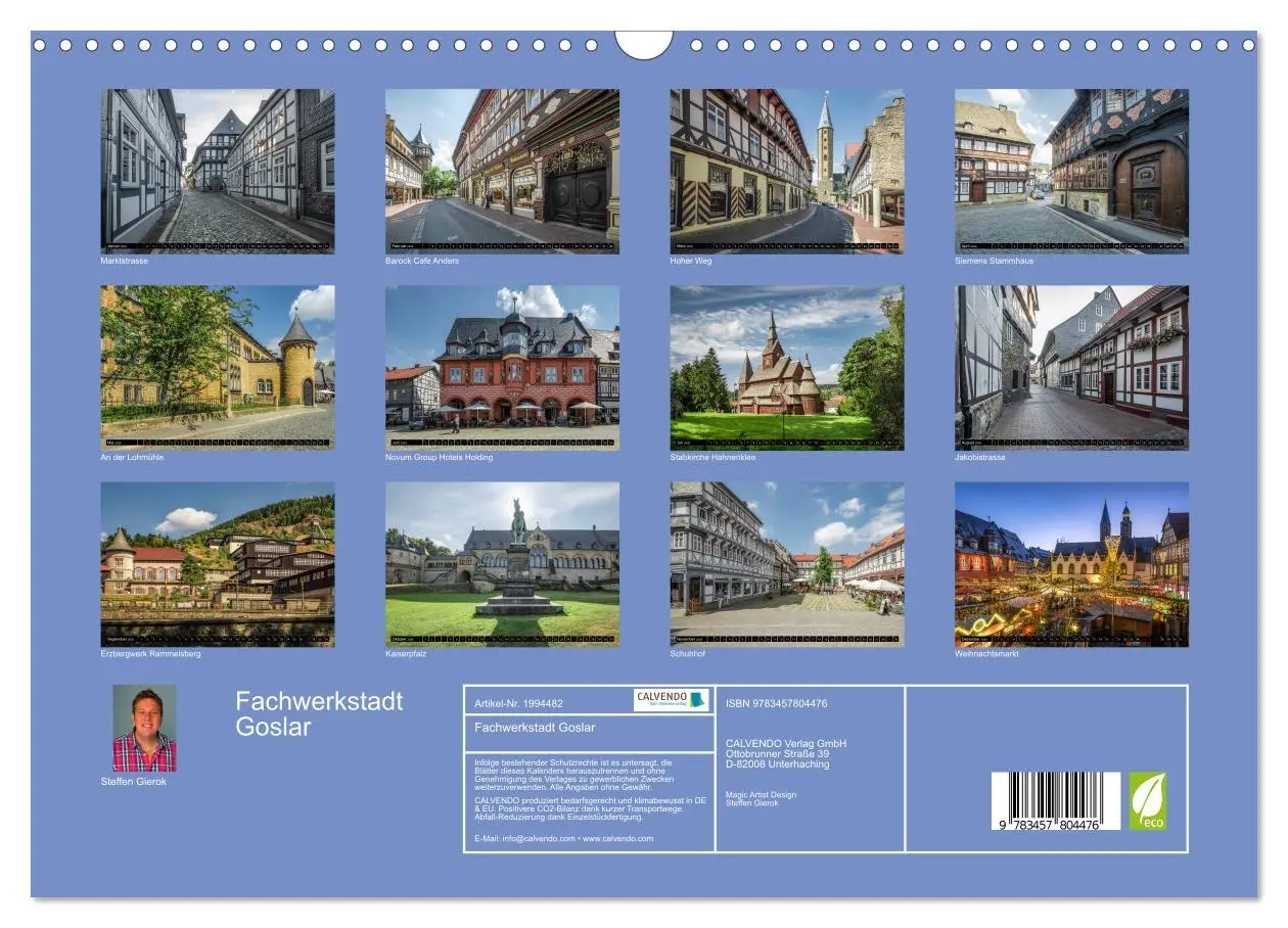 Bild: 9783457804476 | Fachwerkstadt Goslar (Wandkalender 2026 DIN A3 quer), CALVENDO...