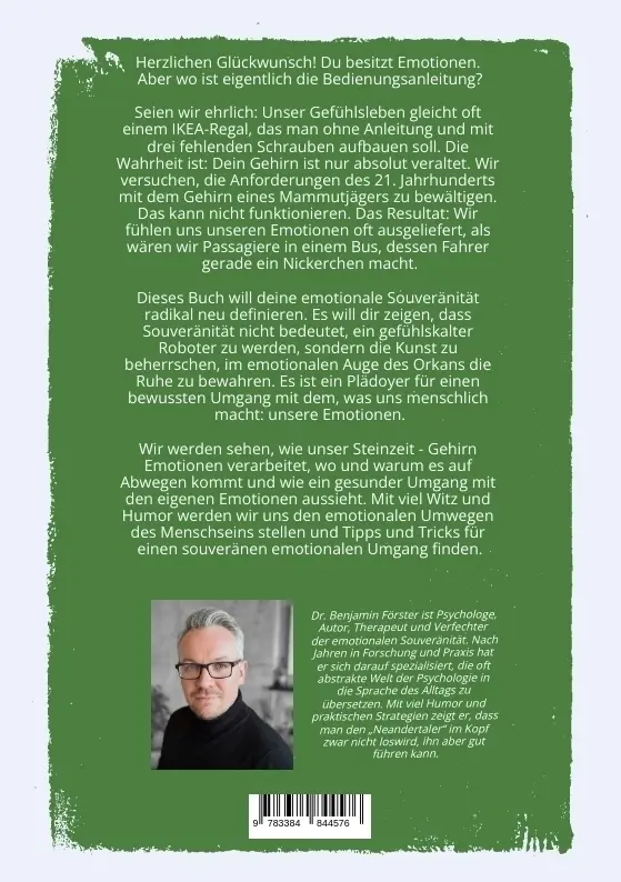 Bild: 9783384844576 | Keine Emotionen sind auch keine Lösung | Dr. Benjamin Förster | Buch