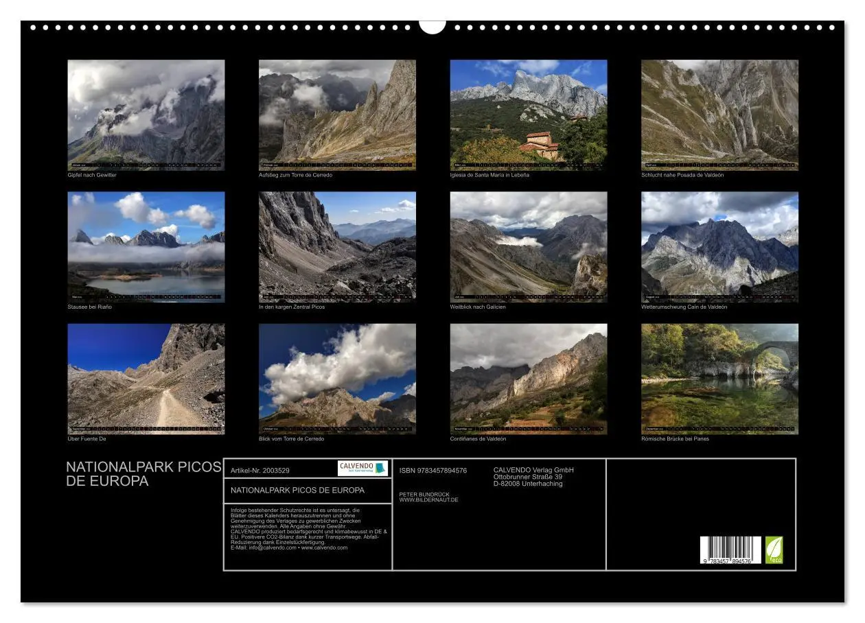 Bild: 9783457894576 | NATIONALPARK PICOS DE EUROPA (Wandkalender 2026 DIN A2 quer),...