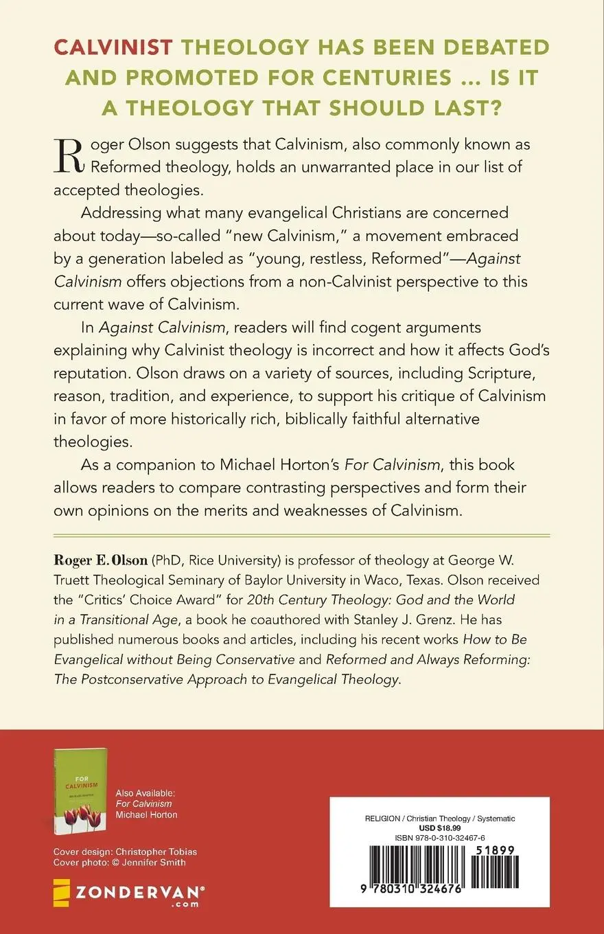 Rückseite: 9780310324676 | Against Calvinism | Roger E. Olson | Taschenbuch | Englisch | 2011