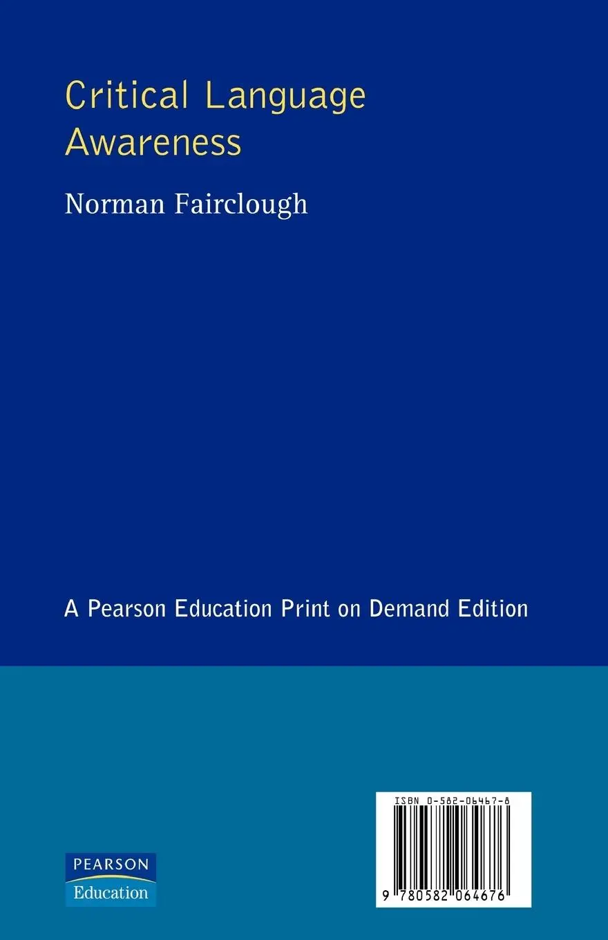 Rückseite: 9780582064676 | Critical Language Awareness | Norman Fairclough | Taschenbuch | 1992