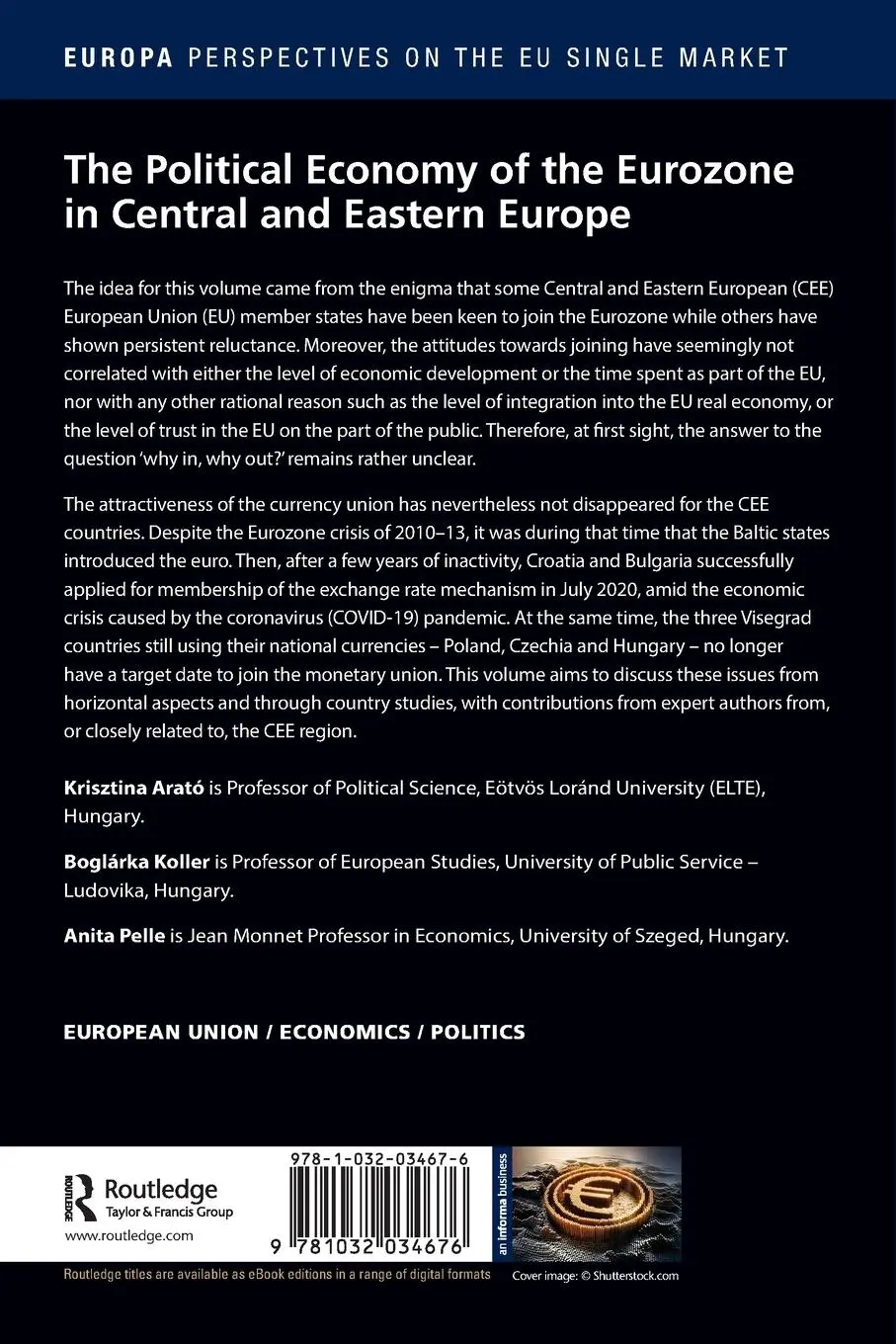 Rückseite: 9781032034676 | The Political Economy of the Eurozone in Central and Eastern Europe