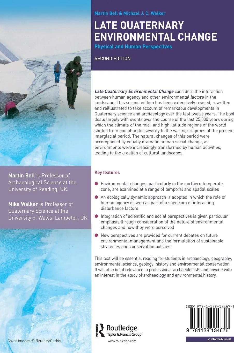 Rückseite: 9781138134676 | Late Quaternary Environmental Change | Physical and Human Perspectives