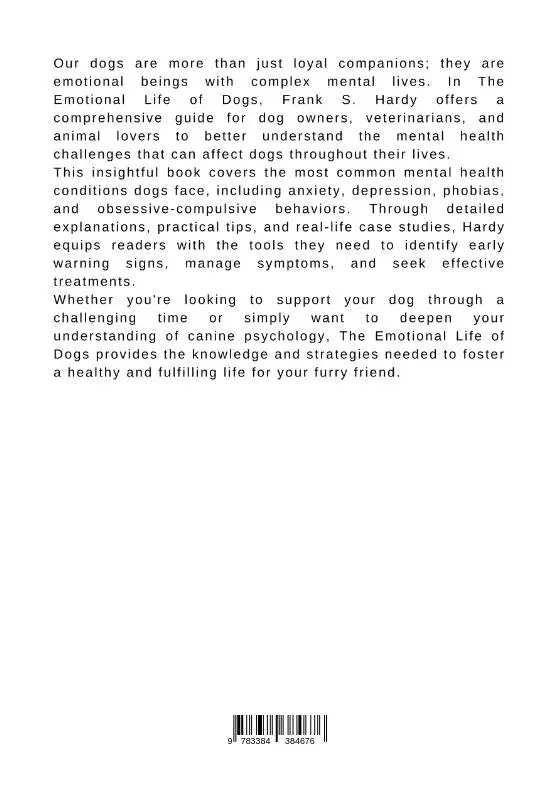 Rückseite: 9783384384676 | The Emotional Life of Dogs: A Deep Dive into Canine Mental Health