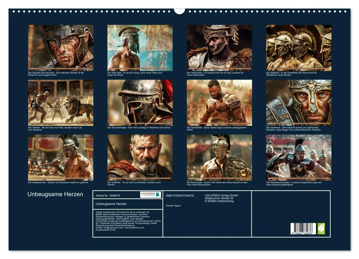 Bild: 9783457334676 | Unbeugsame Herzen (Wandkalender 2026 DIN A2 quer), CALVENDO...