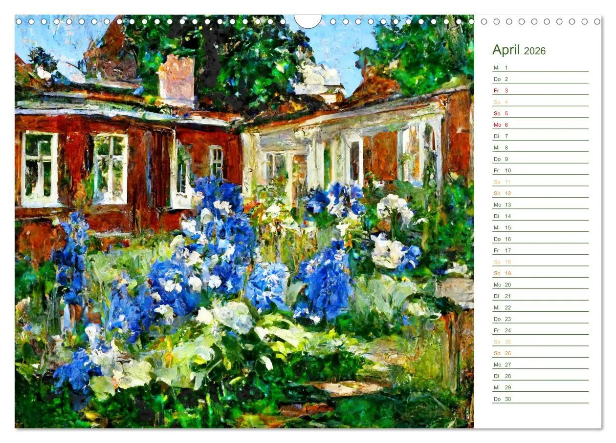 Bild: 9783457574676 | Malerische Gärten - Im Stile des Impressionismus (Wandkalender 2026...