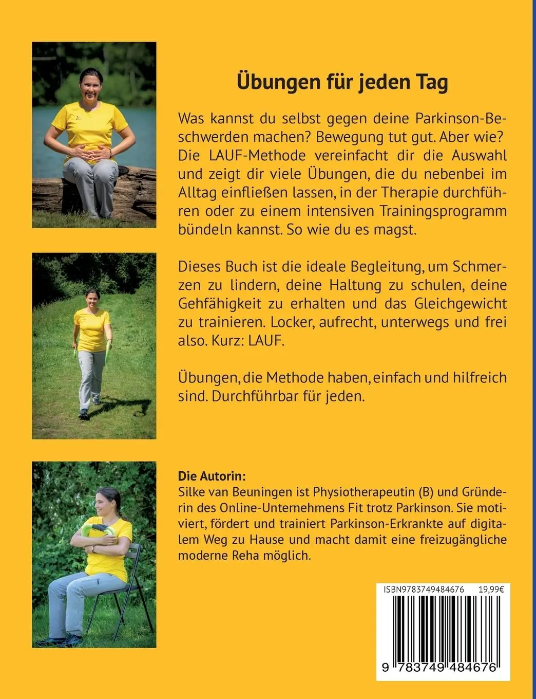 Rückseite: 9783749484676 | Fit trotz Parkinson | Übungsbuch | Silke Van Beuningen | Taschenbuch