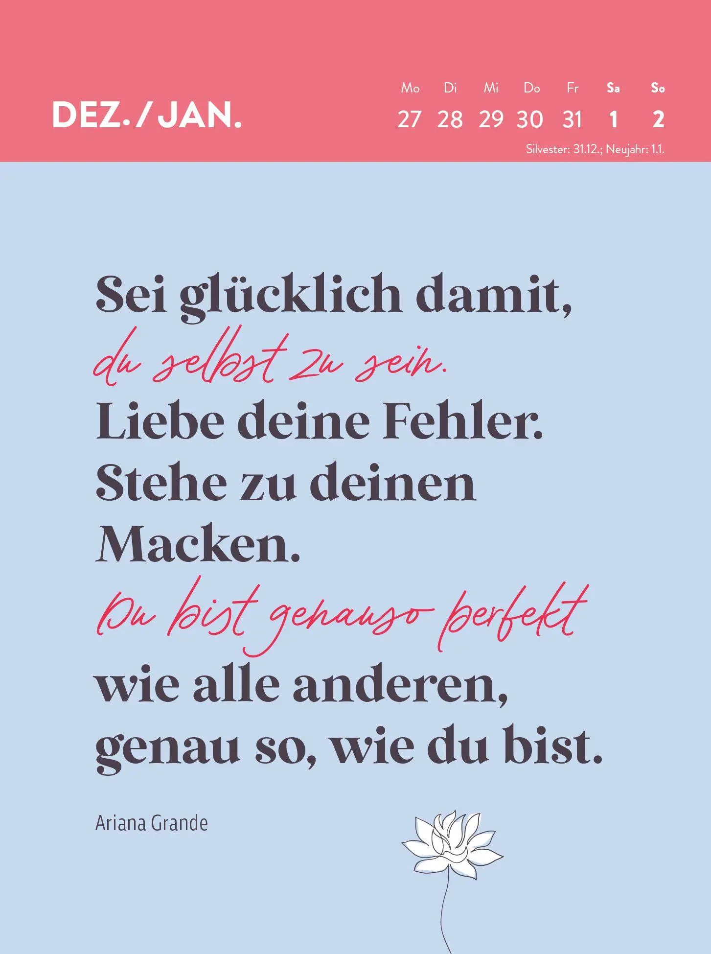 Bild: 4036442014776 | Wochenkalender 2027: Frauen sind großartig! Von perfekt war nie die...