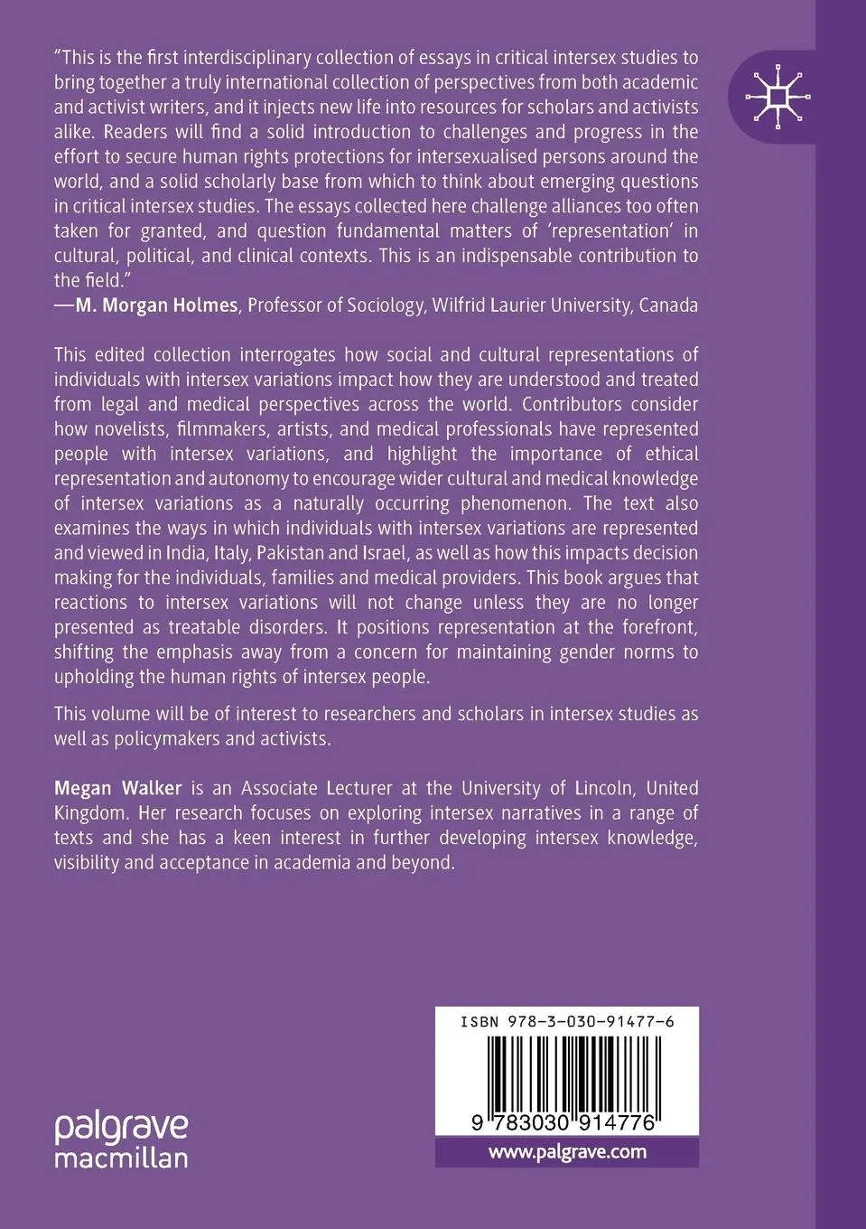 Rückseite: 9783030914776 | Interdisciplinary and Global Perspectives on Intersex | Megan Walker