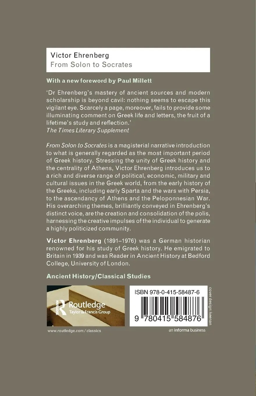Rückseite: 9780415584876 | From Solon to Socrates | Victor Ehrenberg | Taschenbuch | Englisch
