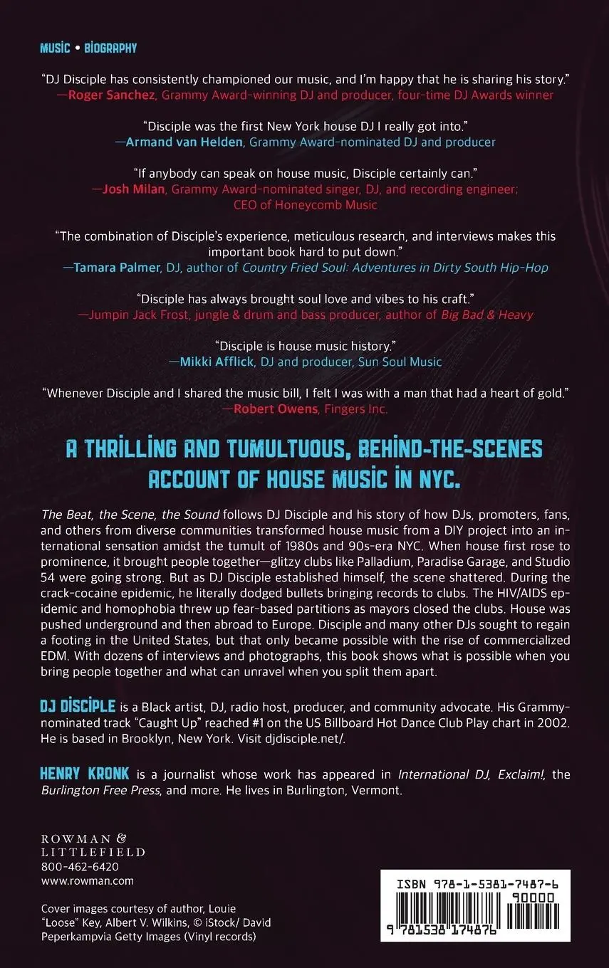 Rückseite: 9781538174876 | The Beat, the Scene, the Sound | Dj Disciple (u. a.) | Buch | Gebunden
