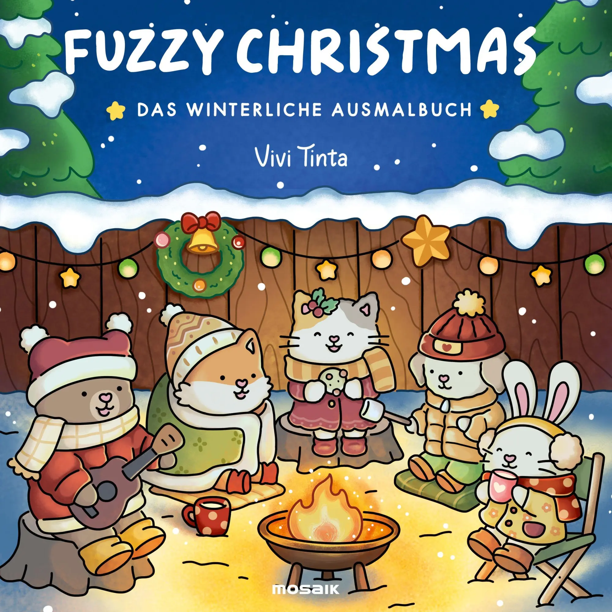 Cover: 9783442394876 | Fuzzy Christmas | Das winterliche Ausmalbuch | Vivi Tinta | Buch