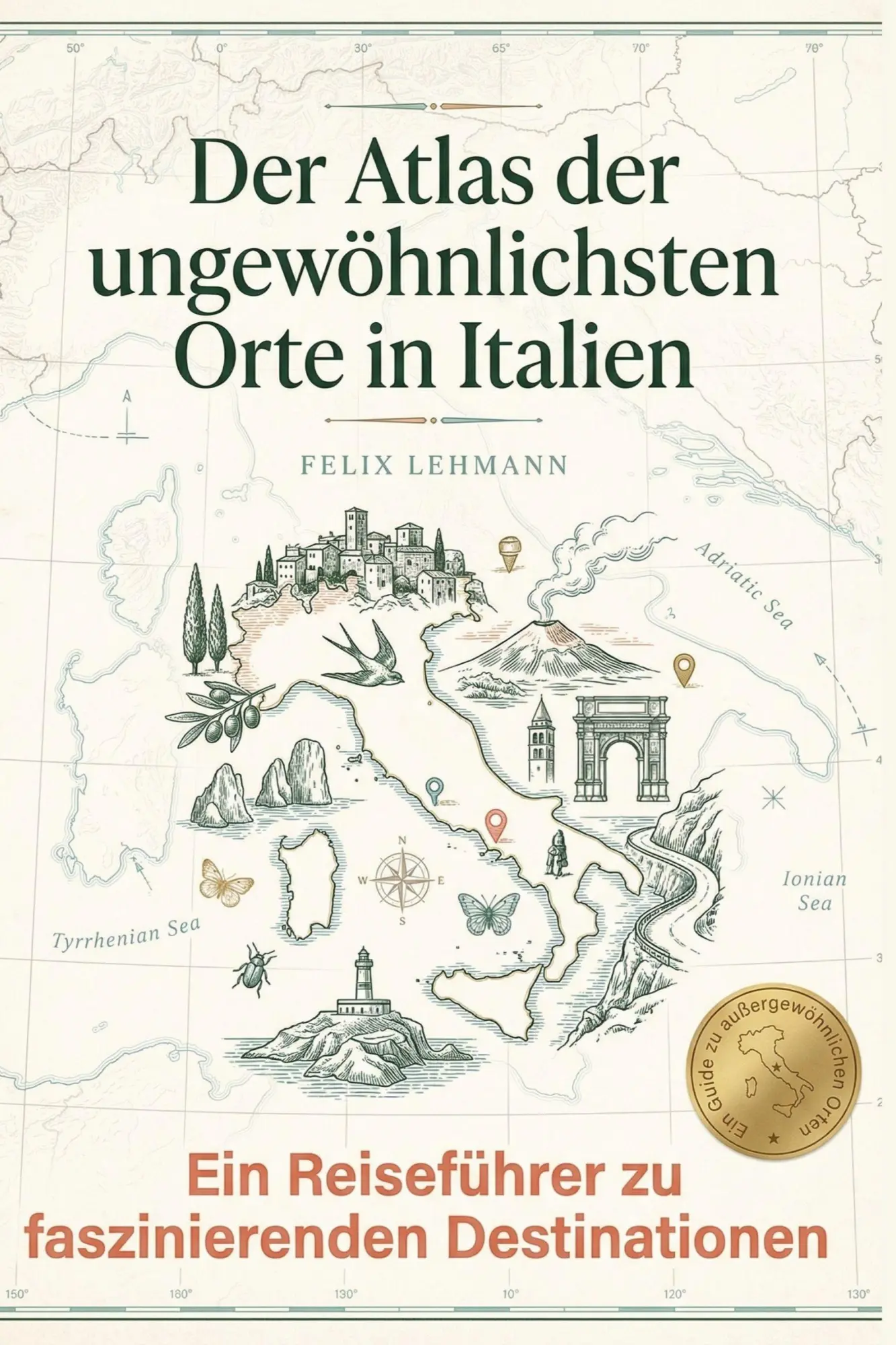 Cover: 9783695394876 | Der Atlas der ungewöhnlichsten Orte in Italien | Felix Lehmann | Buch