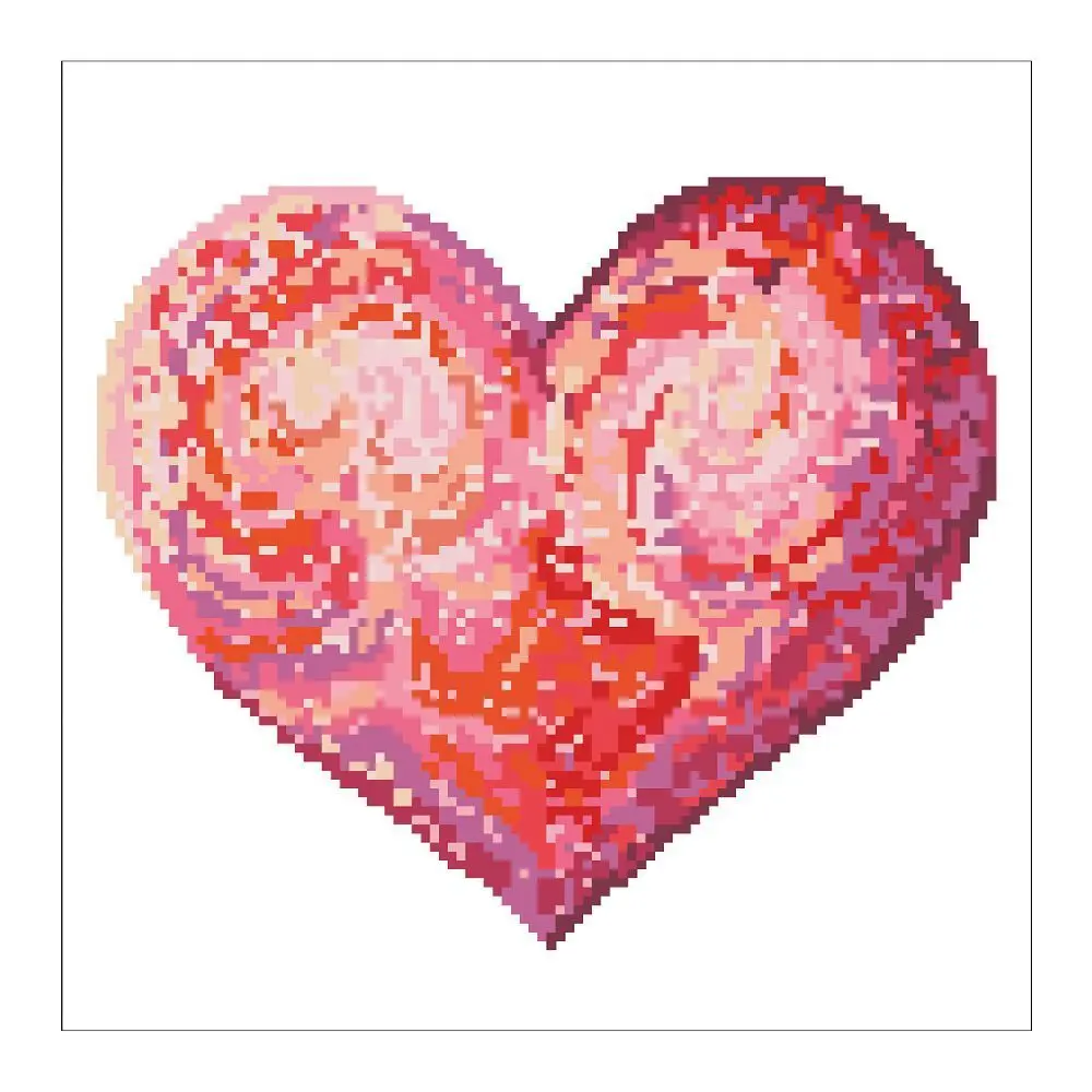 Bild: 4897073244976 | DIAMOND DOTZ - Diamond Painting Herz | Kit (Bastelset) | 2524497