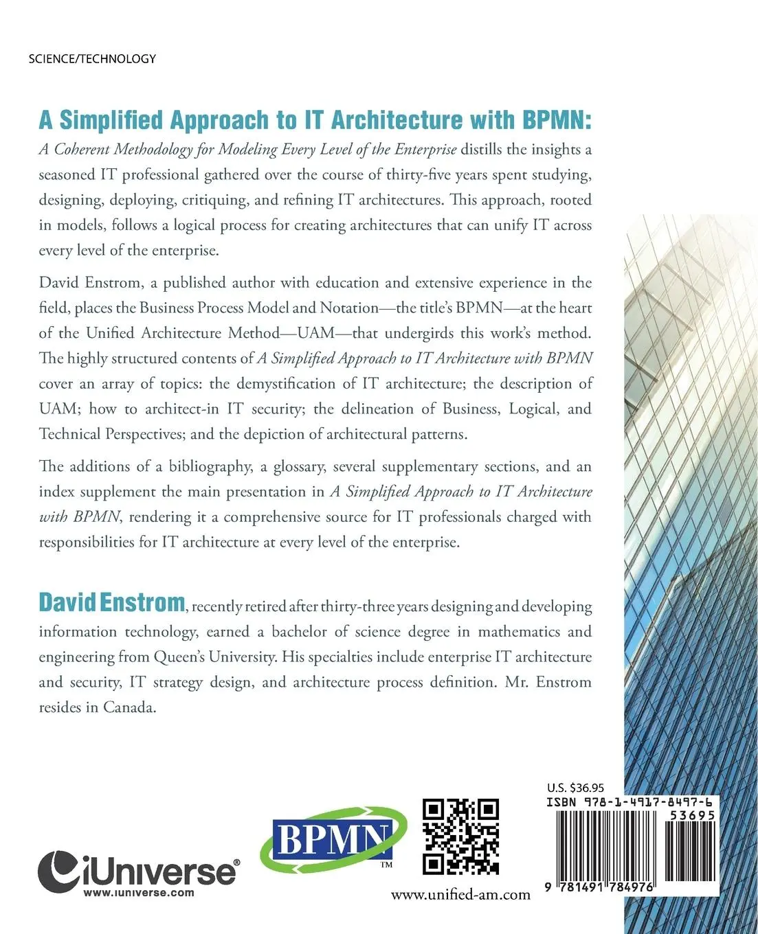 Rückseite: 9781491784976 | A Simplified Approach to IT Architecture with BPMN | David W. Enstrom