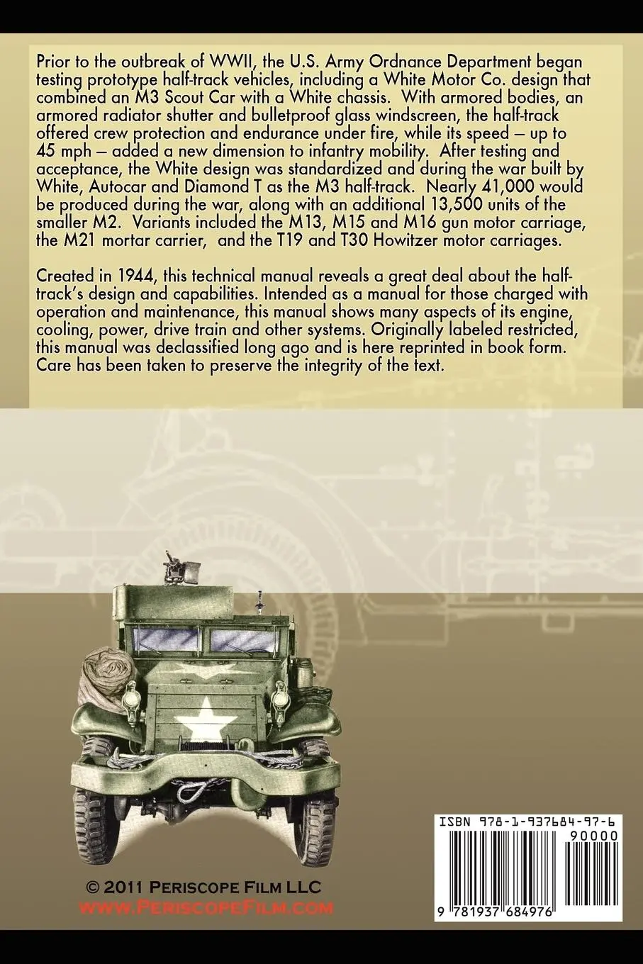 Rückseite: 9781937684976 | Basic Half-Track Vehicles M2, M3 Technical Manual | War Department
