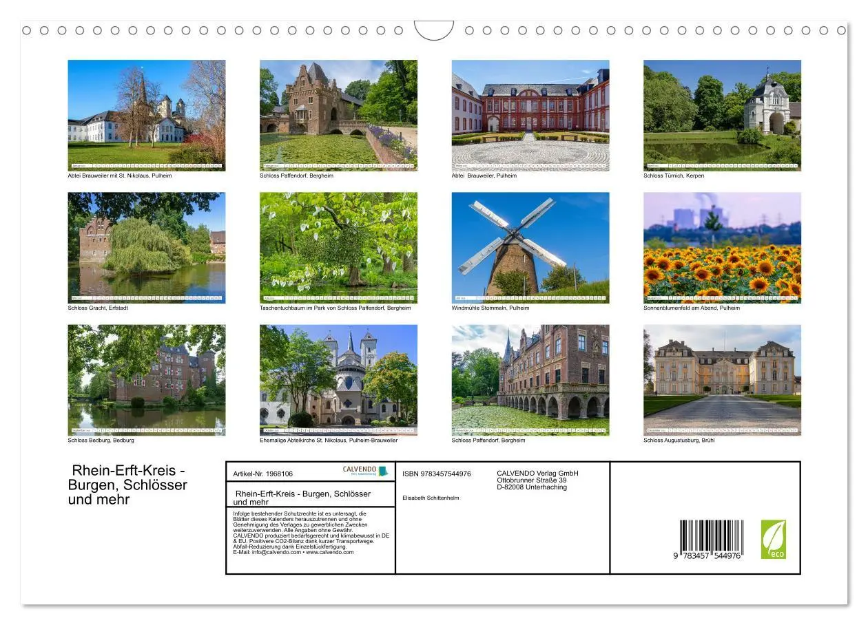 Bild: 9783457544976 | Rhein-Erft-Kreis - Burgen, Schlösser und mehr (Wandkalender 2026...