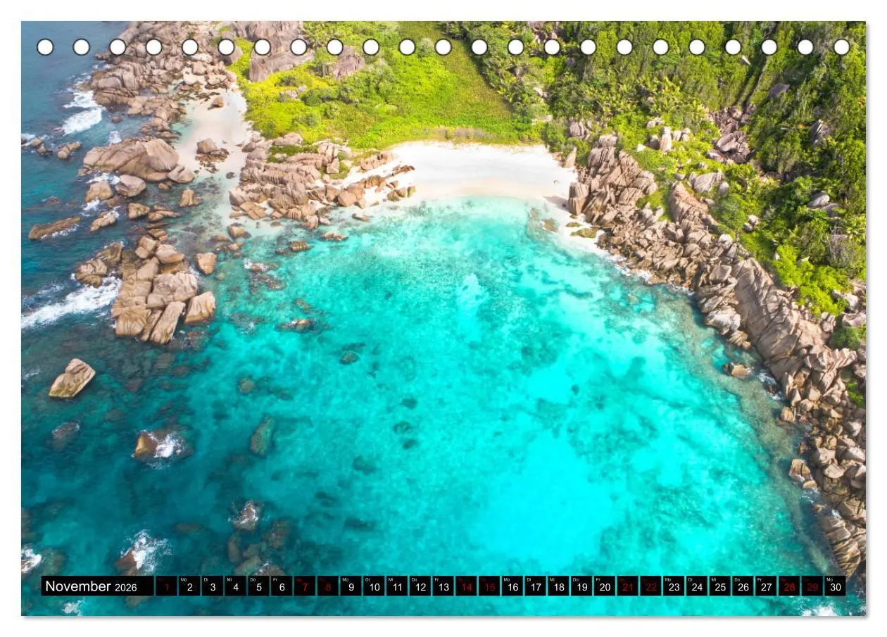 Bild: 9783457784976 | Seychellen Inselblicke (Tischkalender 2026 DIN A5 quer), CALVENDO...