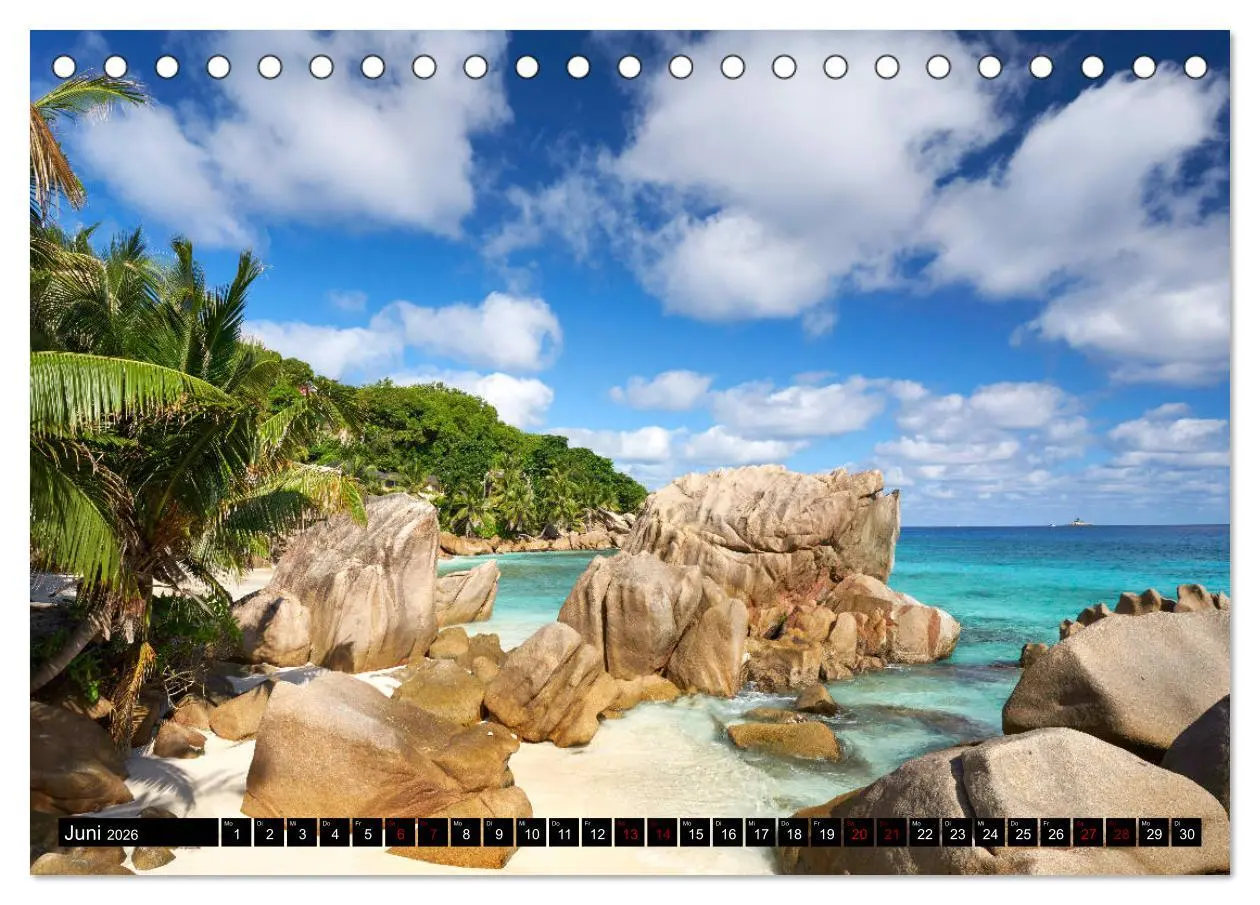 Bild: 9783457784976 | Seychellen Inselblicke (Tischkalender 2026 DIN A5 quer), CALVENDO...