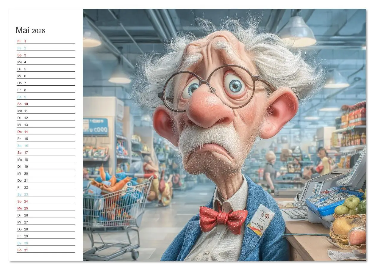 Bild: 9783516634976 | Arbeiten bis der Rollator funkt! (hochwertiger Premium Wandkalender...