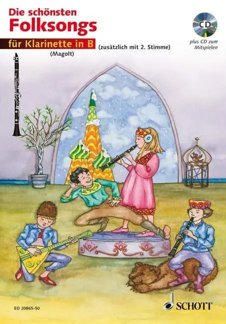Cover: 9783795754976 | Die schönsten Folksongs für Klarinette in B | 1-2 Klarinetten. | 24 S.