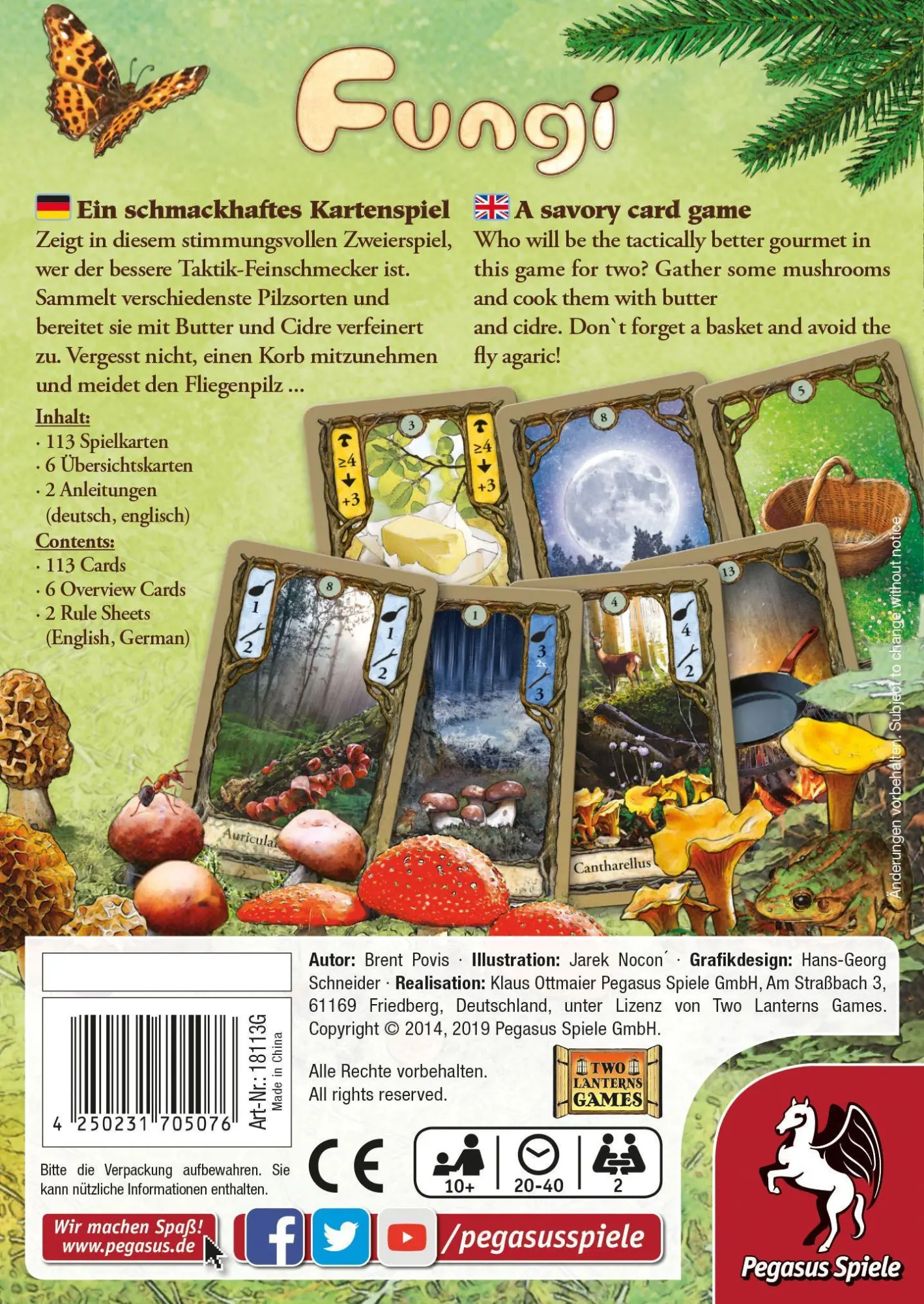 Bild: 4250231705076 | Fungi | Brent Povis | Spiel | Brettspiel | 18113G | Deutsch | 2014
