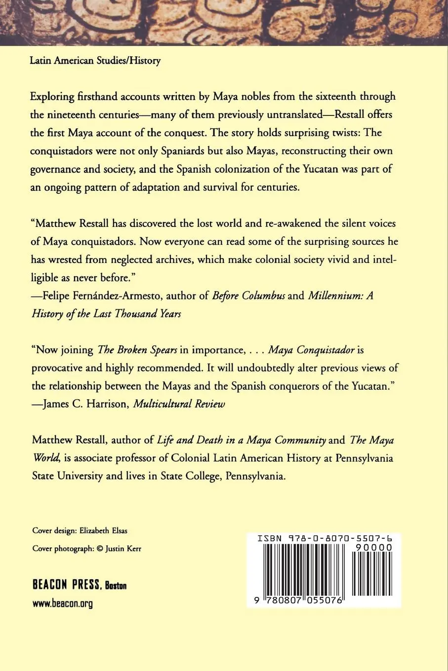 Rückseite: 9780807055076 | Maya Conquistador | Matthew Restall | Taschenbuch | Englisch | 1999