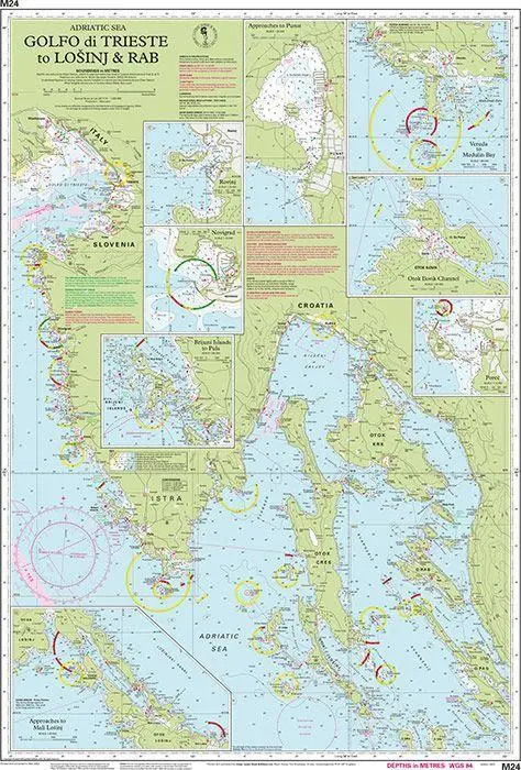 Bild: 9781786795076 | M24 Golfo di Trieste to Losinj and Rab | Imray M Series | (Land-)Karte
