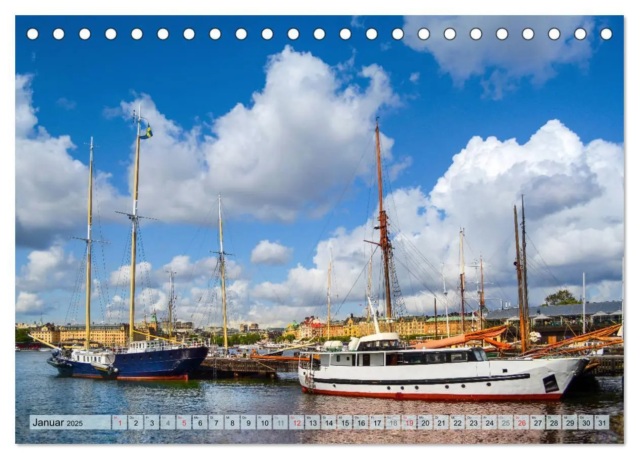 Bild: 9783435105076 | Stockholm - Maritime Ansichten (Tischkalender 2025 DIN A5 quer),...