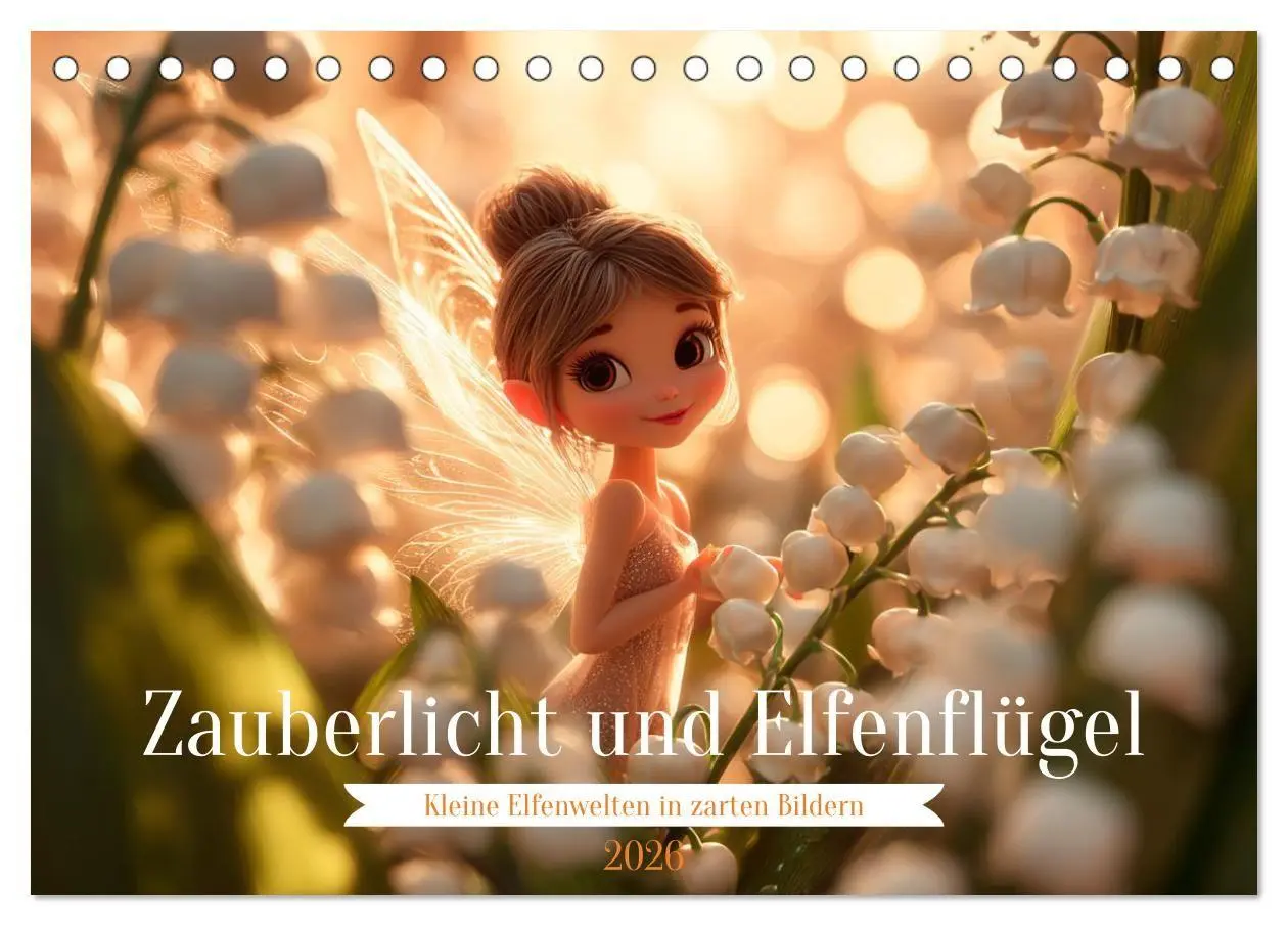 Cover: 9783516695076 | Zauberlicht und Elfenflügel (Tischkalender 2026 DIN A5 quer),...