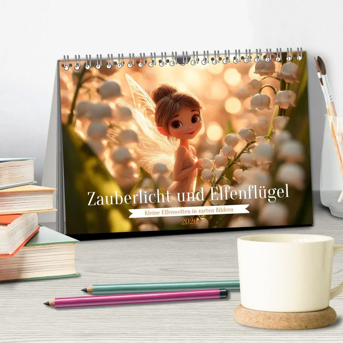 Bild: 9783516695076 | Zauberlicht und Elfenflügel (Tischkalender 2026 DIN A5 quer),...