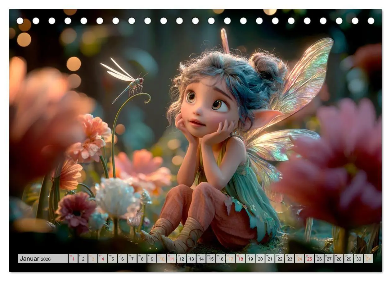 Bild: 9783516695076 | Zauberlicht und Elfenflügel (Tischkalender 2026 DIN A5 quer),...