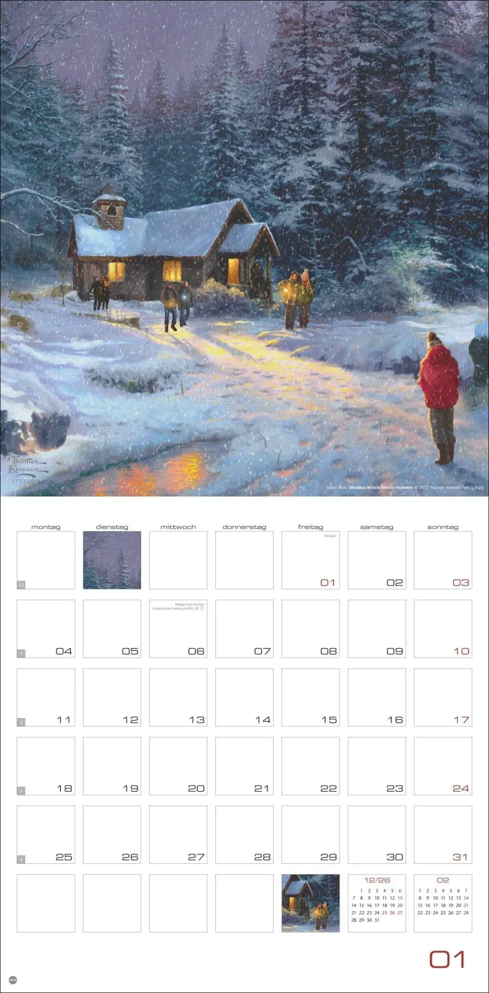 Bild: 9783756415076 | Thomas Kinkade: Land of Light Broschurkalender 2027 | Thomas Kinkade