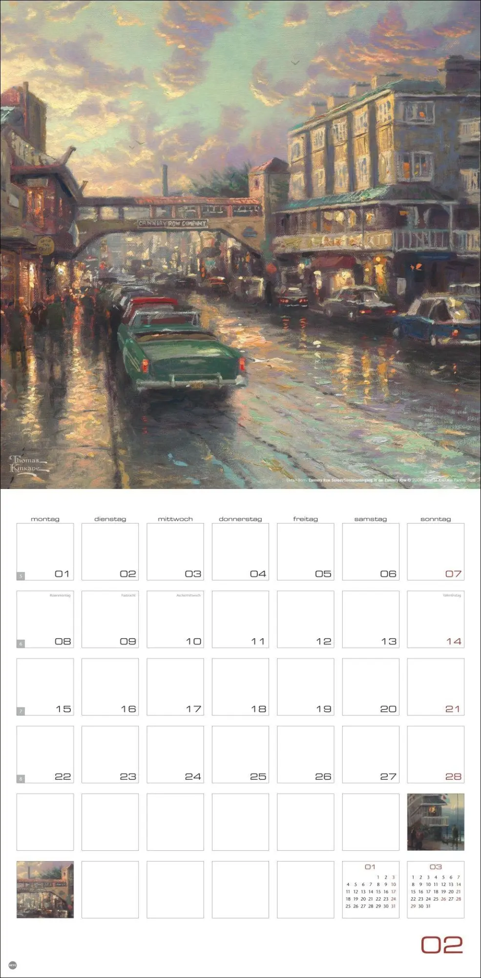 Bild: 9783756415076 | Thomas Kinkade: Land of Light Broschurkalender 2027 | Thomas Kinkade