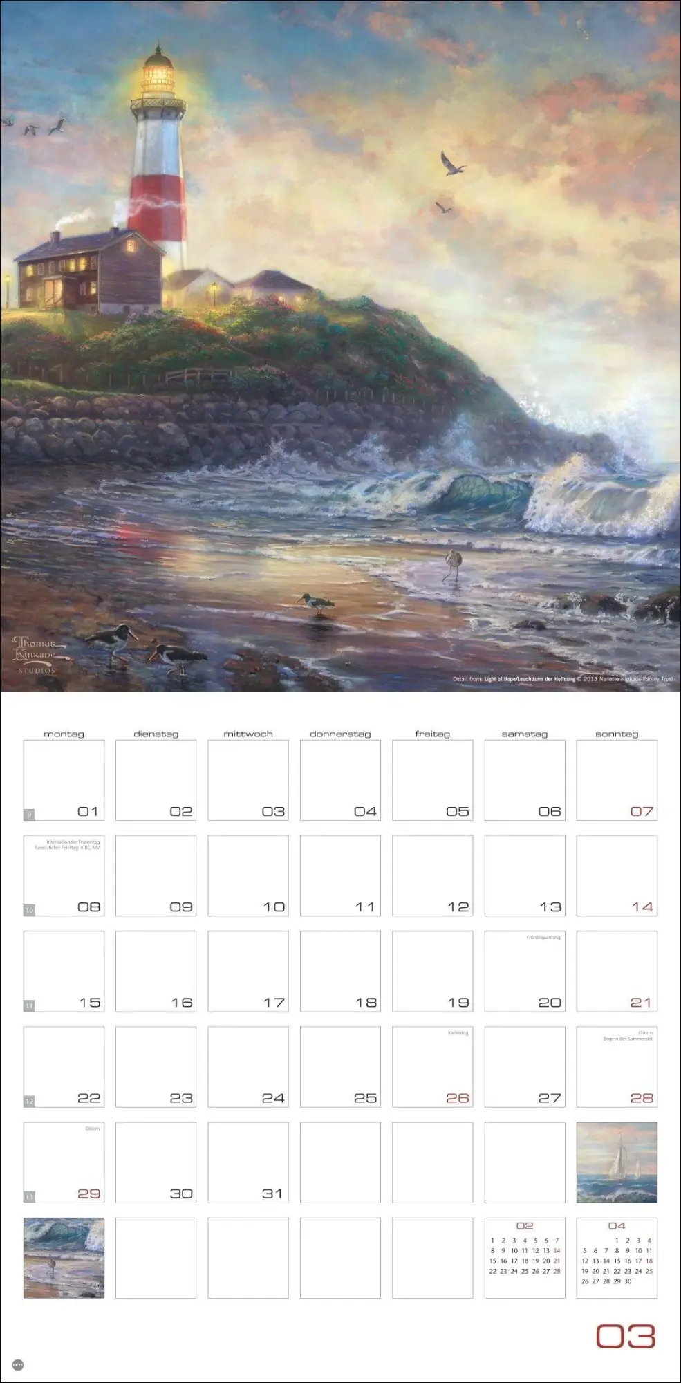 Bild: 9783756415076 | Thomas Kinkade: Land of Light Broschurkalender 2027 | Thomas Kinkade
