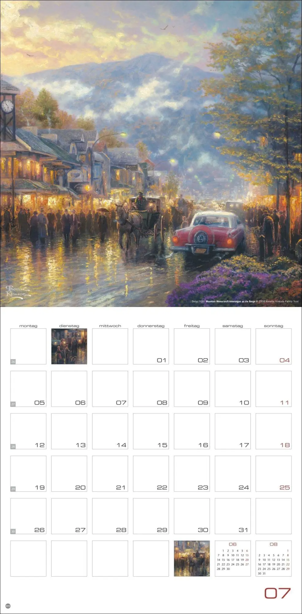 Bild: 9783756415076 | Thomas Kinkade: Land of Light Broschurkalender 2027 | Thomas Kinkade