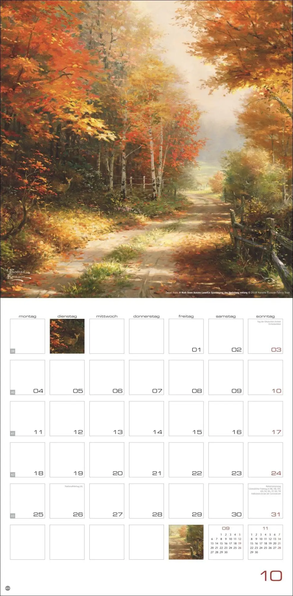 Bild: 9783756415076 | Thomas Kinkade: Land of Light Broschurkalender 2027 | Thomas Kinkade